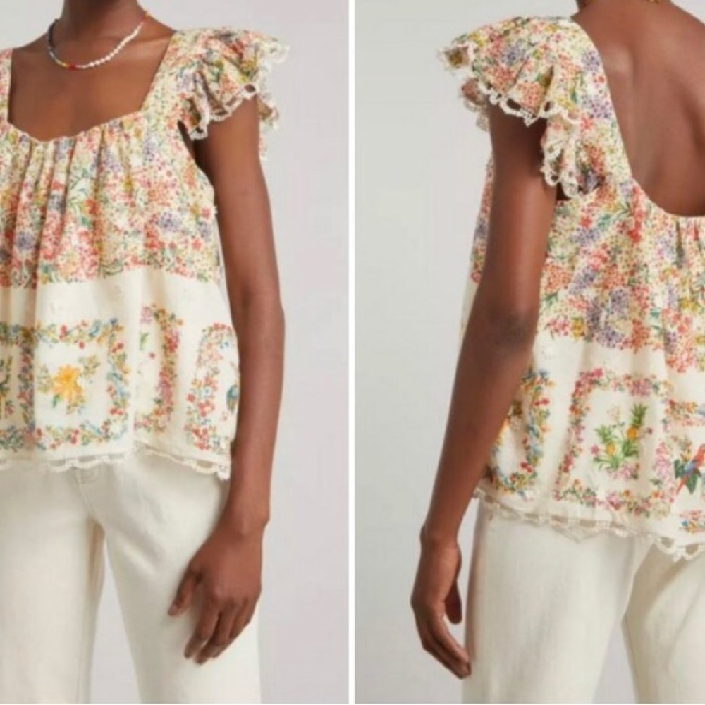 NWOT. FARM RIO Blouse.